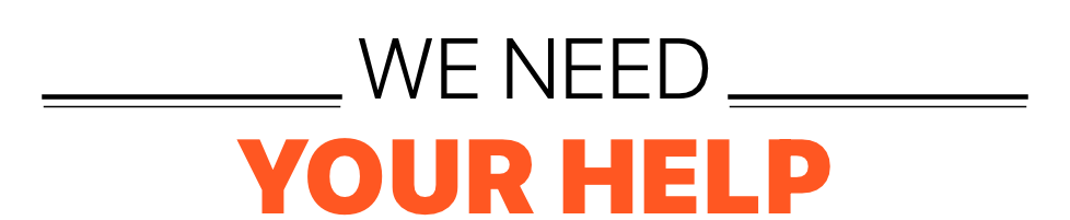 We need your help image